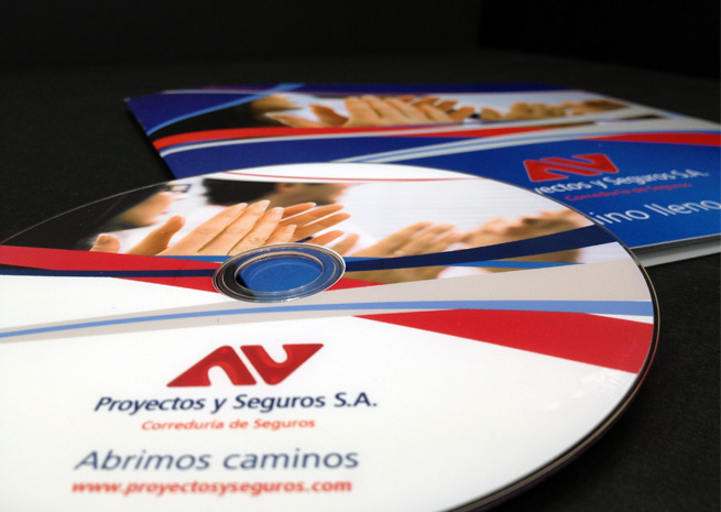 CD del video de presentacion de Proyectos y seguros